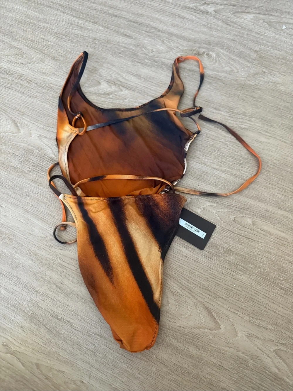 SKIMS X Cavalli Scoop Neck One Piece Swimsuit Size small NEW